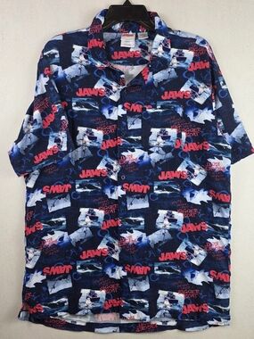 JAWS Camp Collar Shirt Large All Over Print